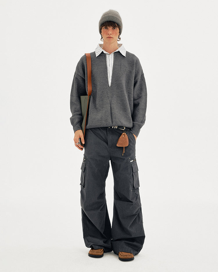 MADWITCH LAYER COLLAR SWEATER #1141