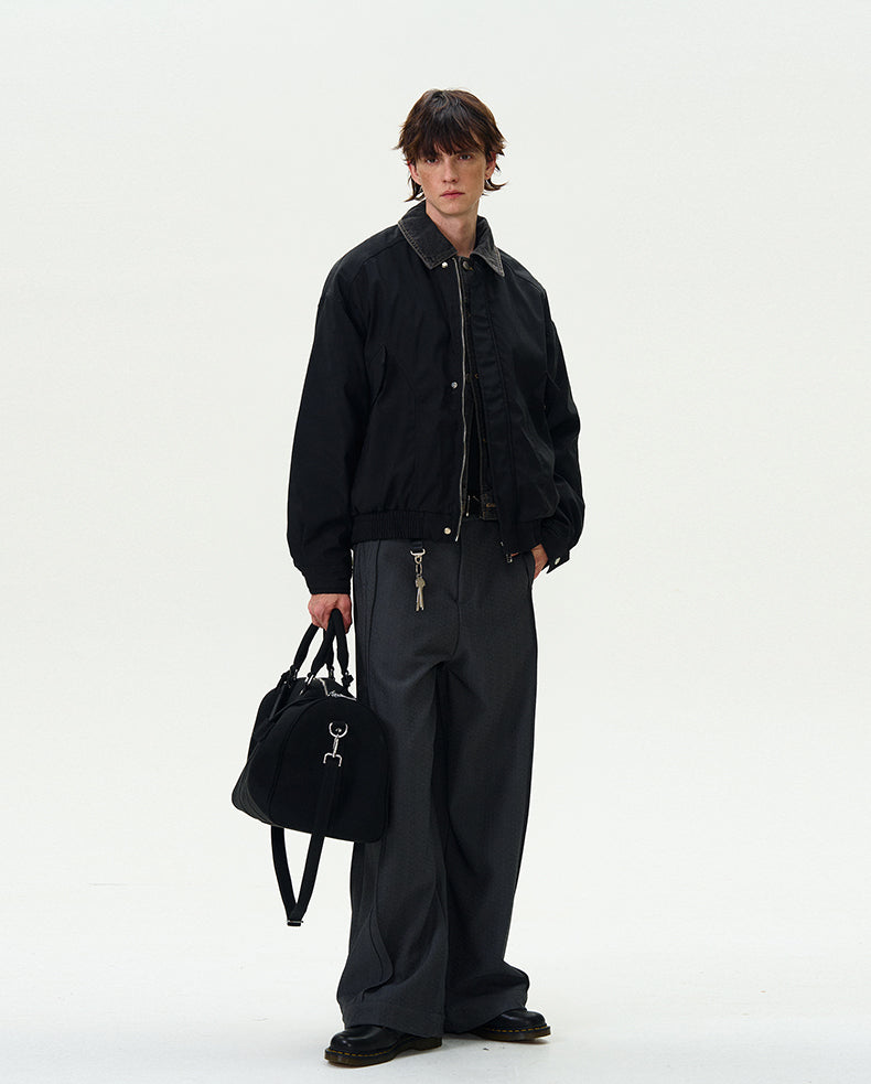 MADWITCH PATCHWORK LOOSE DOWN JACKET #18985