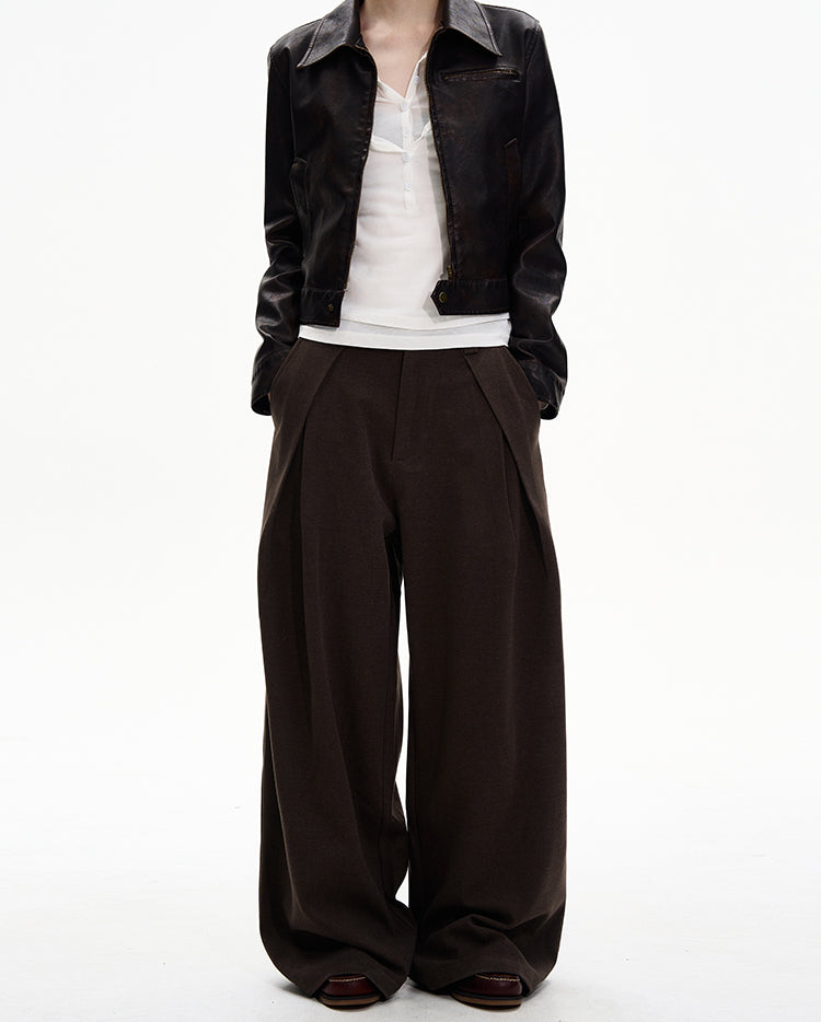 MADWITCH PLEAT DRAPE TROUSERS #UTU038