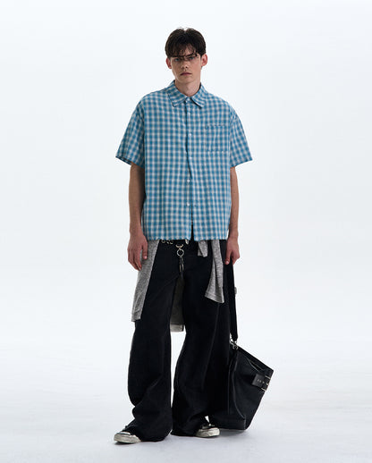 MADWITCH VINTAGE PLAID SHIRT #RC189