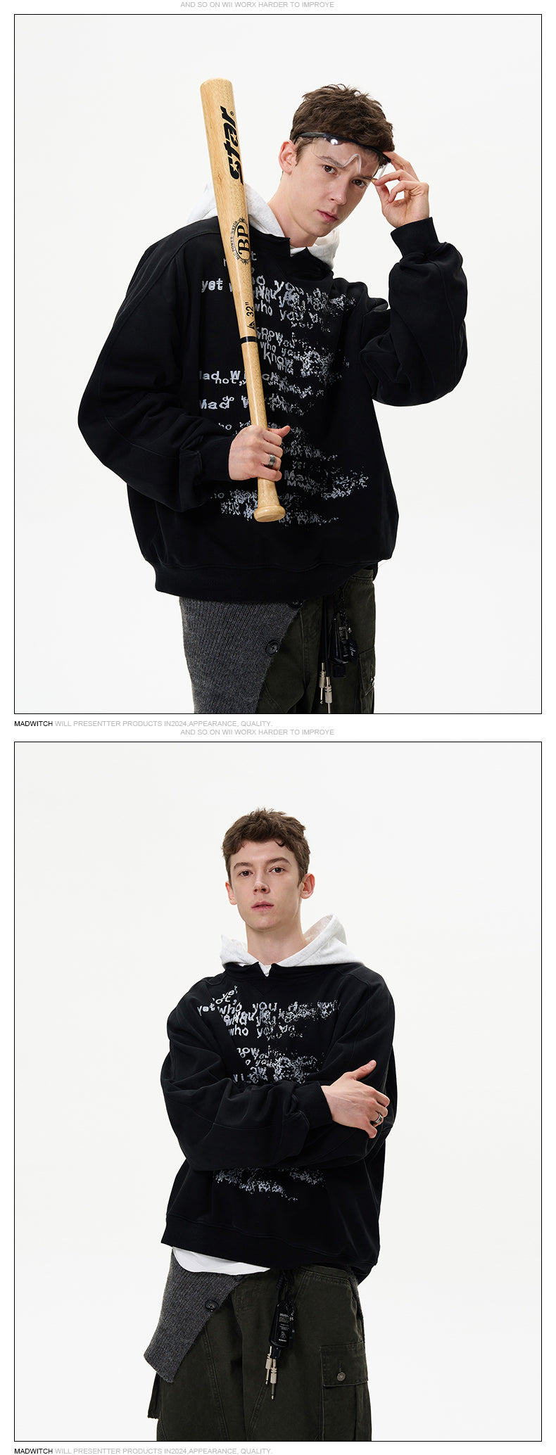 MADWITCH HOODED SWEATSHIRT #MD3607