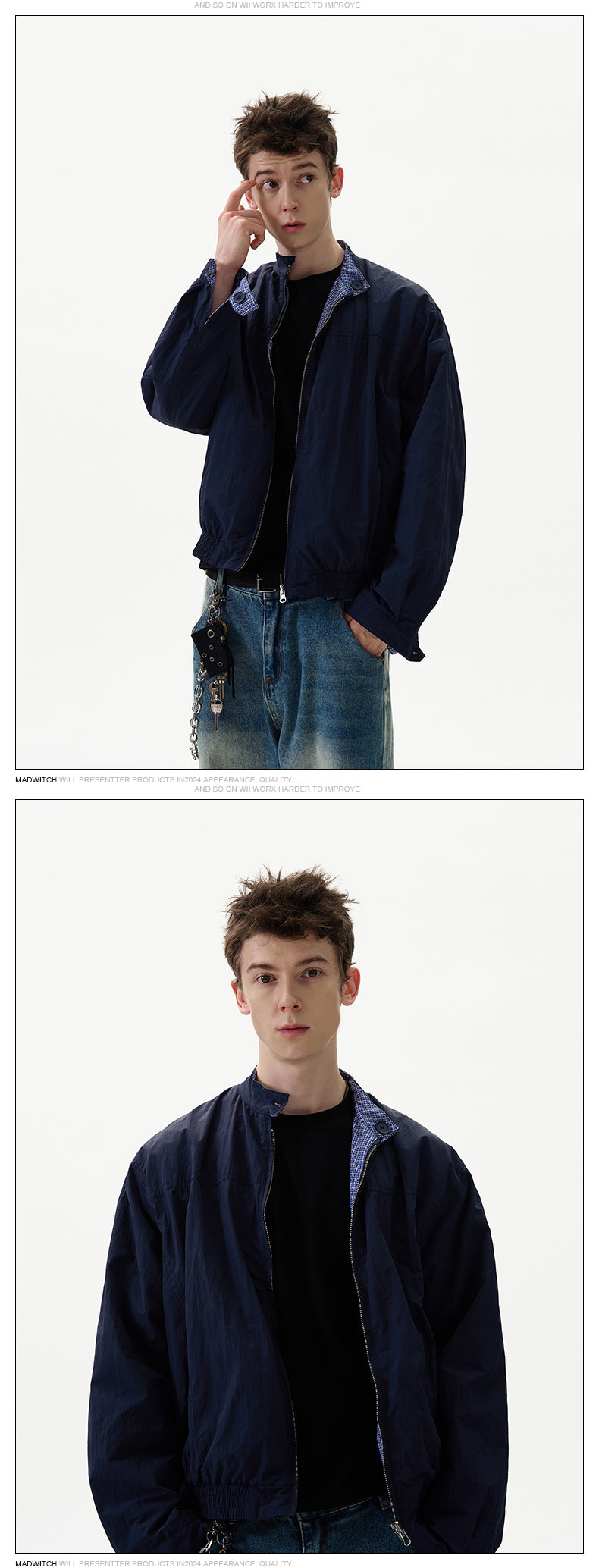 MADWITCH REVERSIBLE CHECKERED JACKET #27247