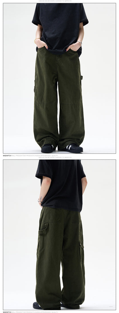 MADWITCH LOOSE STRAIGHT CASUAL PANTS #G6409