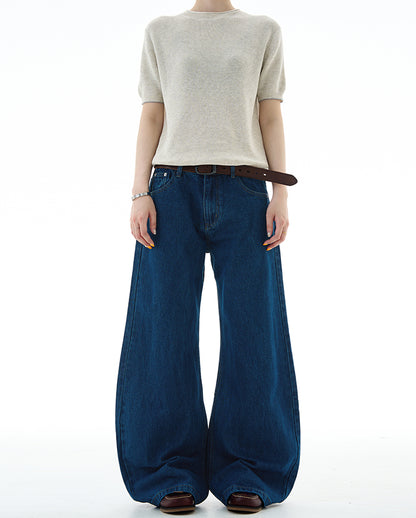 MADWITCH UNISEX LOOSE WASHED DENIM JEANS #DR8216