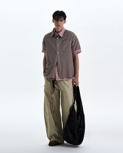 MADWITCH POLKA DOT CHECKERED SHIRT #CR222