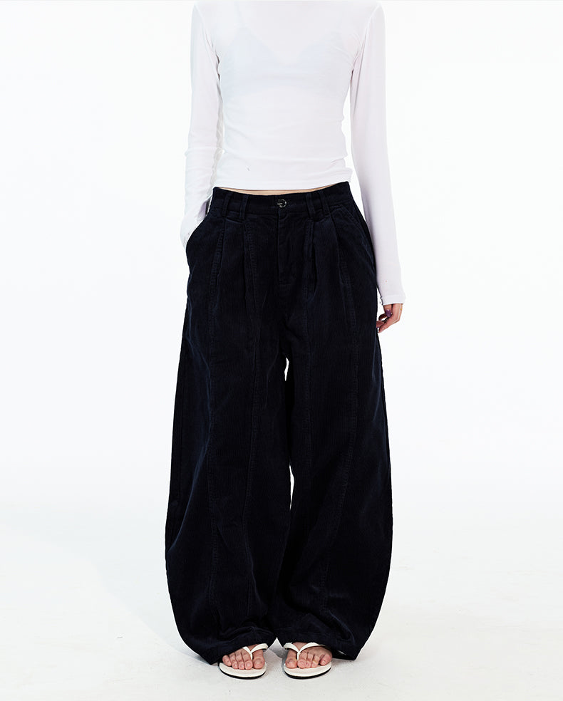 MADWITCH DOUBLE PLEAT CORDUROY TROUSERS #CK6935