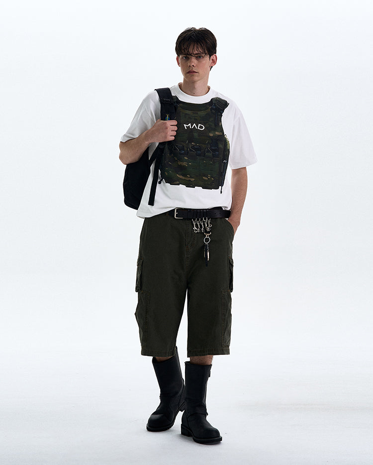 MADWITCH ORIGINAL VEST PRINT T-SHIRT #MD4172