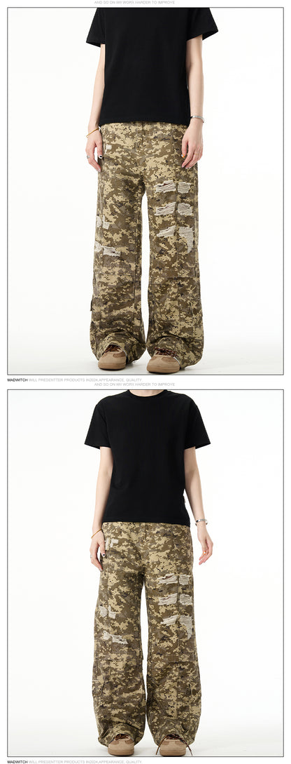 MADWITCH EMBELLISHED CAMO PANTS #WHOA011