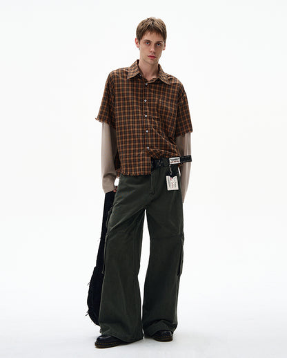 MADWITCH UNISEX FAUX TWO-PIECE SHIRT #CR601