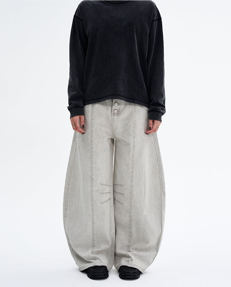 MADWITCH SNAP SLUNG TROUSERS #Z043