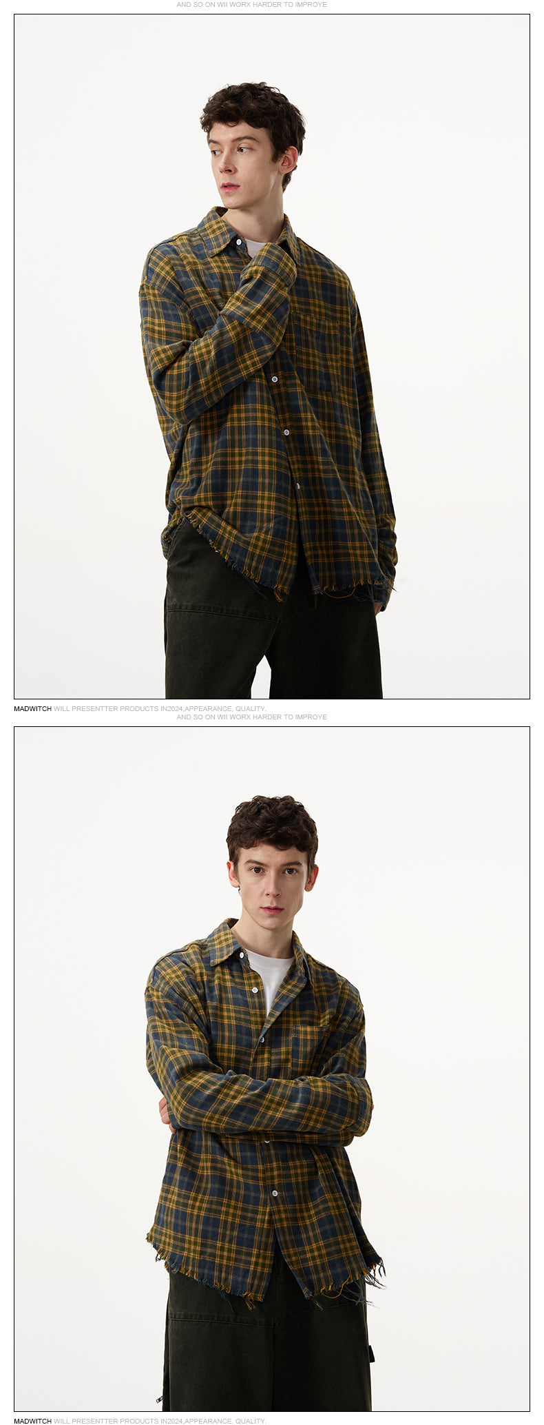 MADWITCH CLASSIC PLAID JACKETS #RC74