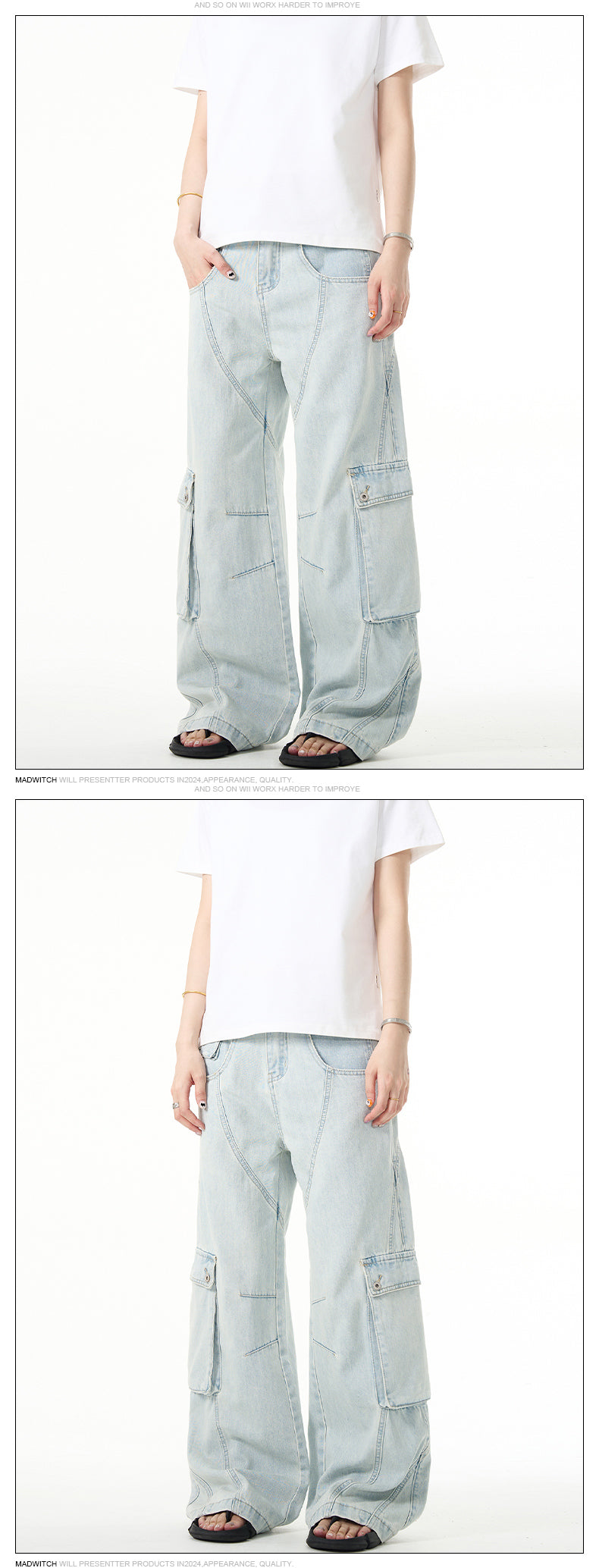 MADWITCH LIGHT WASH JEANS #K3302
