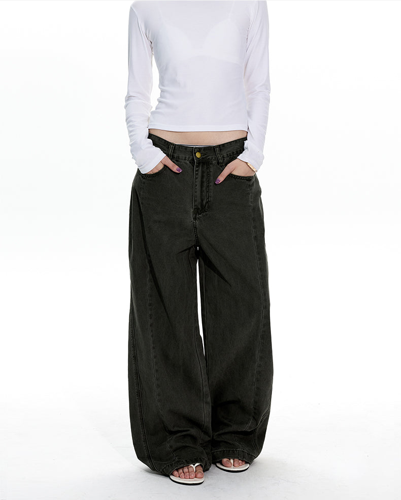 MADWITCH DECONSTRUCTED VINTAGE WORKWEAR JEANS #CK3590