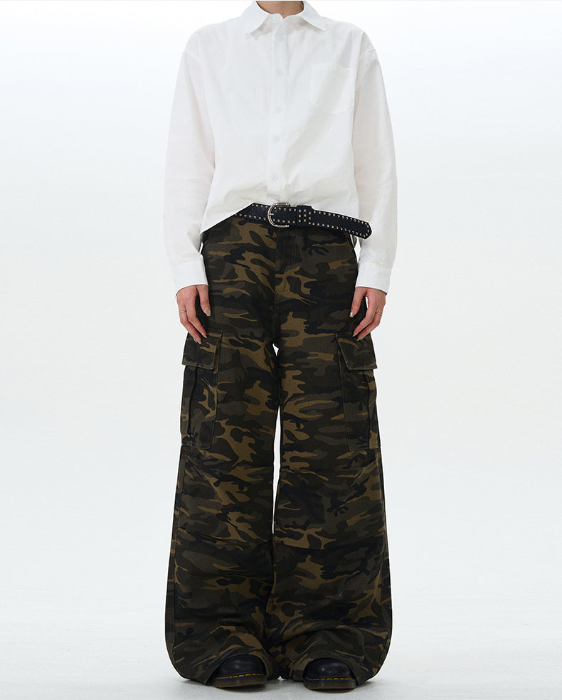 MADWITCH STREET CAMO CARGO PANTS #L633
