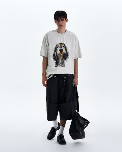 MADWITCH PUPPY PRINT TEE #990635