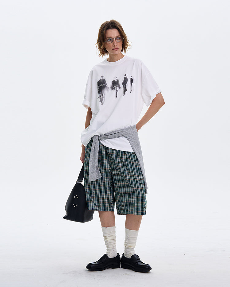 MADWITCH VERSATILE VIBE PRINT T-SHIRT #329