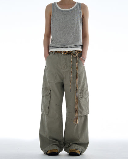 MADWITCH VINTAGE MULTI-POCKET CARGO PANTS #CK6650
