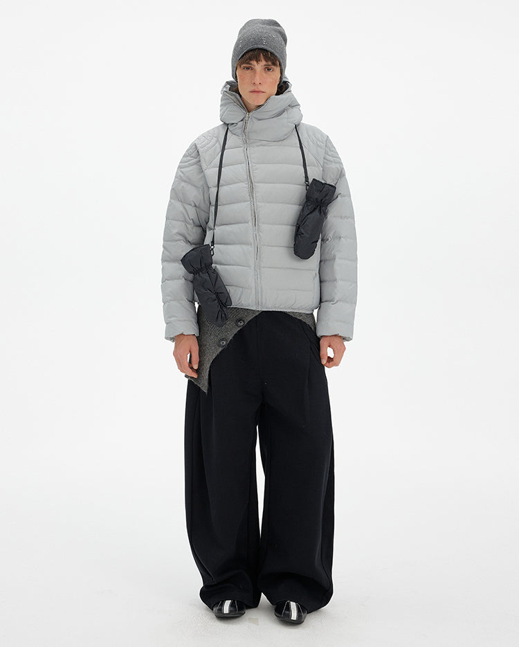 MADWITCH ZIP HOODED PUFFER JACKET #8929-50