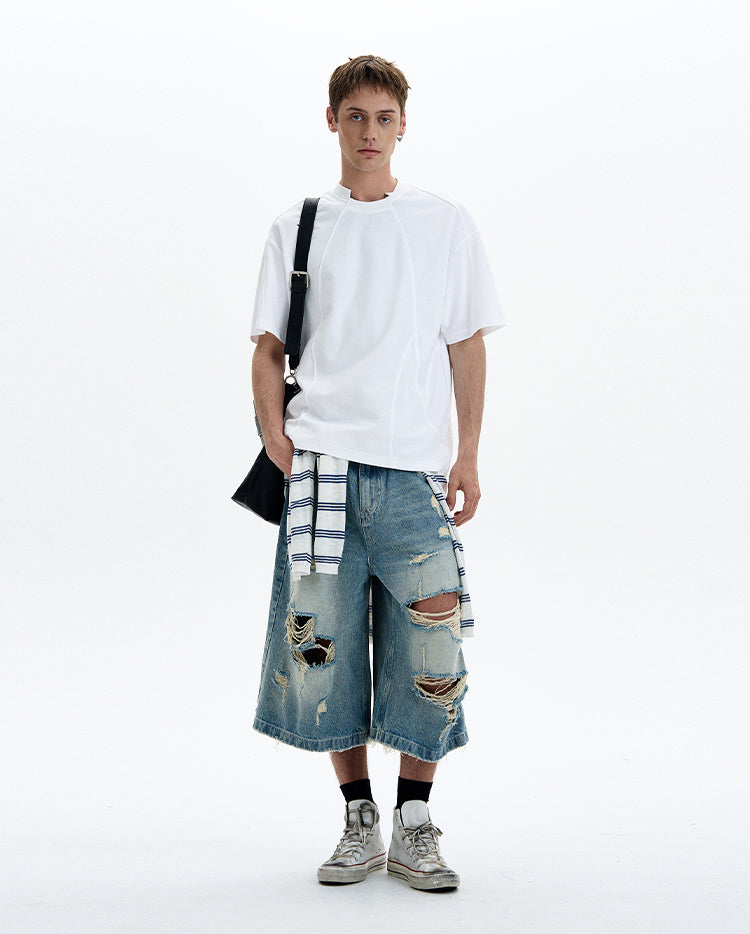 MADWITCH PATCHWORK DESIGN TEE #241322