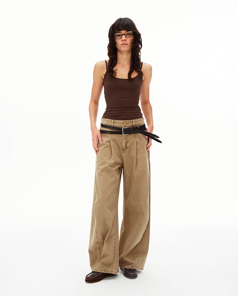 MADWIT WIDE CURVED PANTS #CK3615