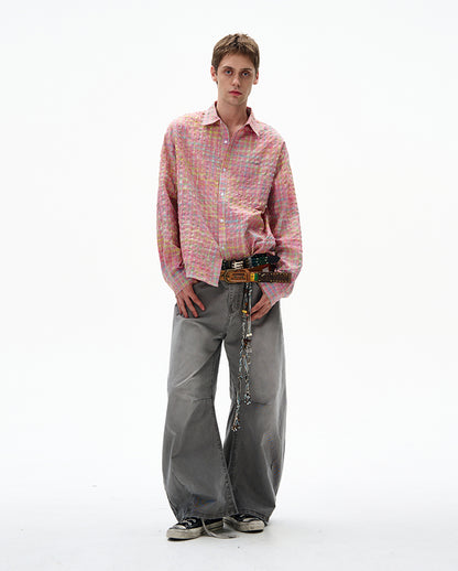 MADWITCH UNISEX BUBBLE COTTON LONG SLEEVE SHIRT #CR6218