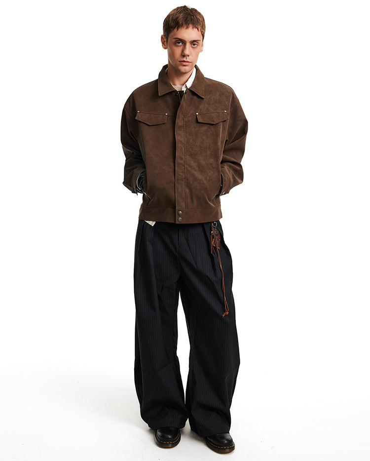 MADWITCH BARN SUEDE JACKET #C346Q25