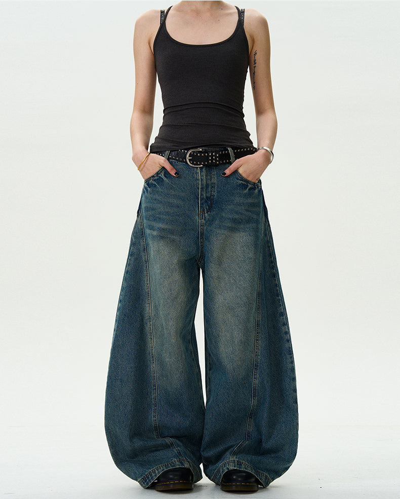 MADWITCH ANKLE-WRAPPED VINTAGE DENIM #24128