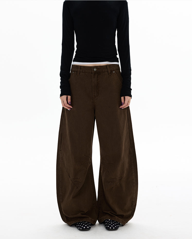 MADWITCH DECONSTRUCTED WASHED WIDE PANTS #DR7701
