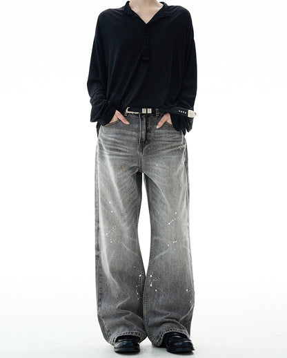 MADWITCH HIGH STREET SPLATTER JEANS #FX085