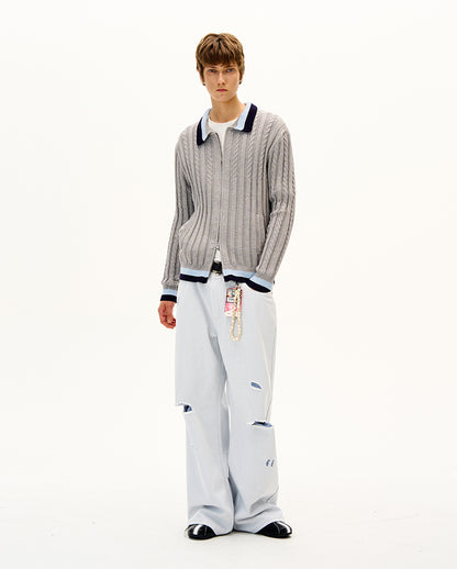 MADWITCH UNISEX KNIT CARDIGAN SWEATER #AK064