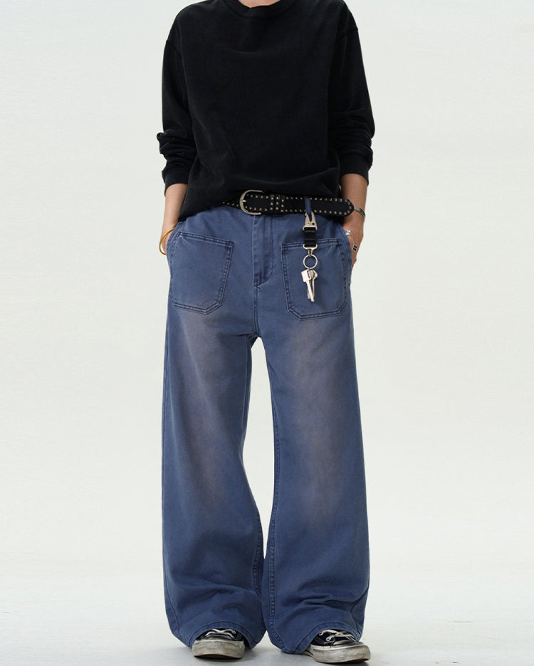 MADWITCH INSIDE-OUT WASHED DENIM PANTS #CK3369
