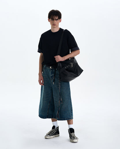 MADWITCH VINTAGE ROLLED HEM TEE #C1785C25