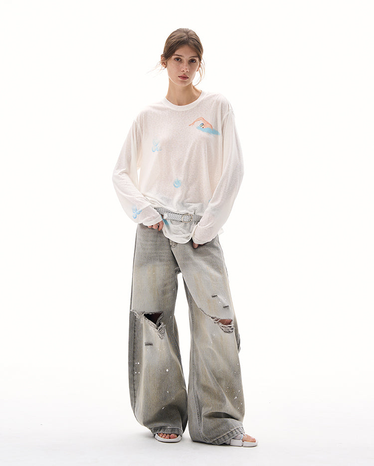 MADWITCH BREATHABLE OVERSIZED TOPS #880288