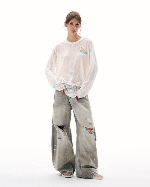 MADWITCH BREATHABLE OVERSIZED TOPS #880288