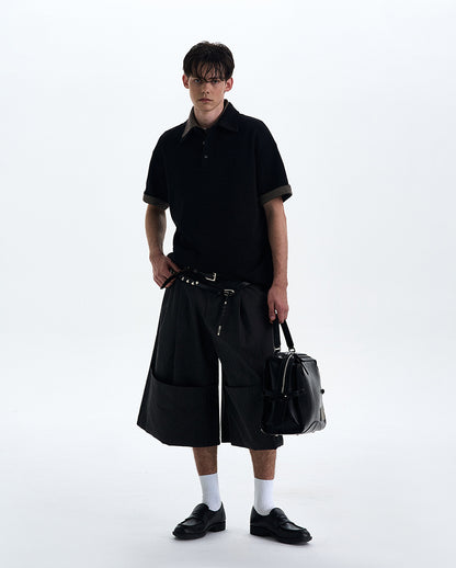 MADWITCH PLAID TURN-DOWN COLLAR SHORT SLEEVE SHIRT #C1768C25