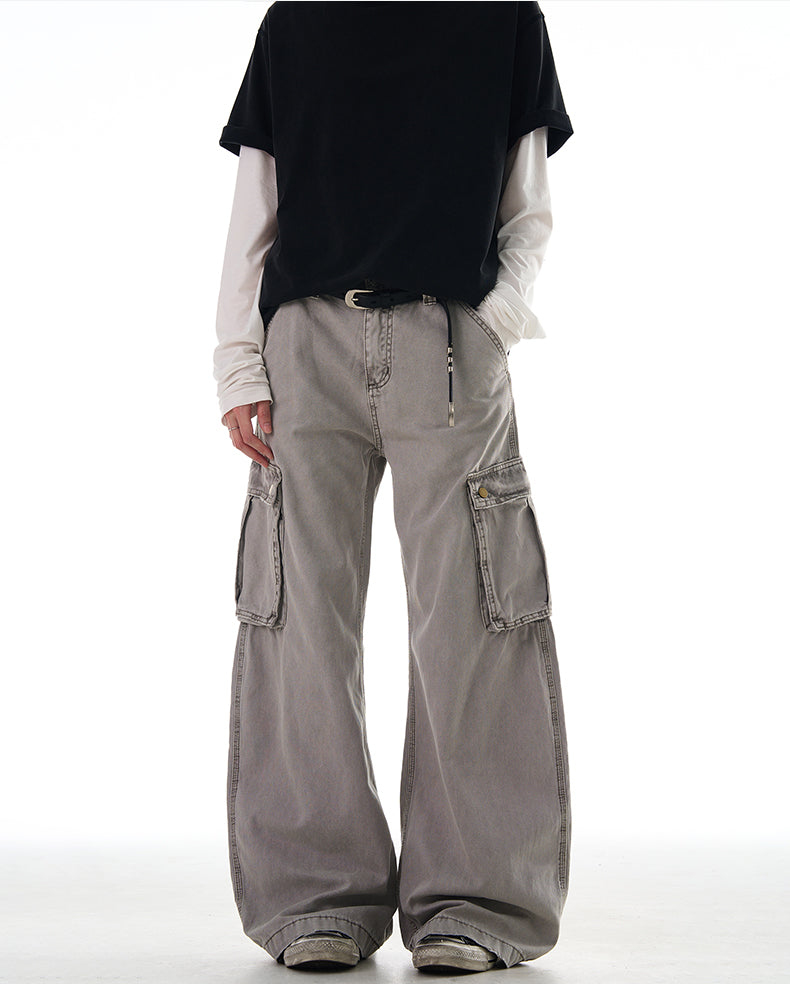 MADWITCH HEAVY WASHED CARGO PANTS #Z006