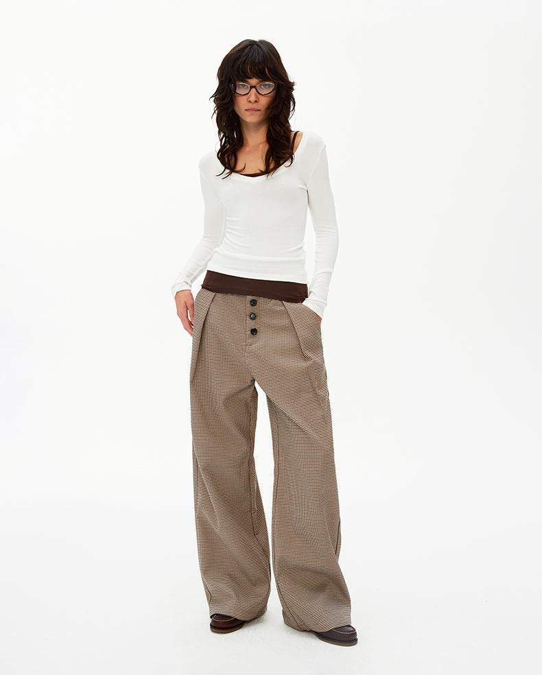 MADWIT HERITAGE DRAPED TROUSERS #CK6929