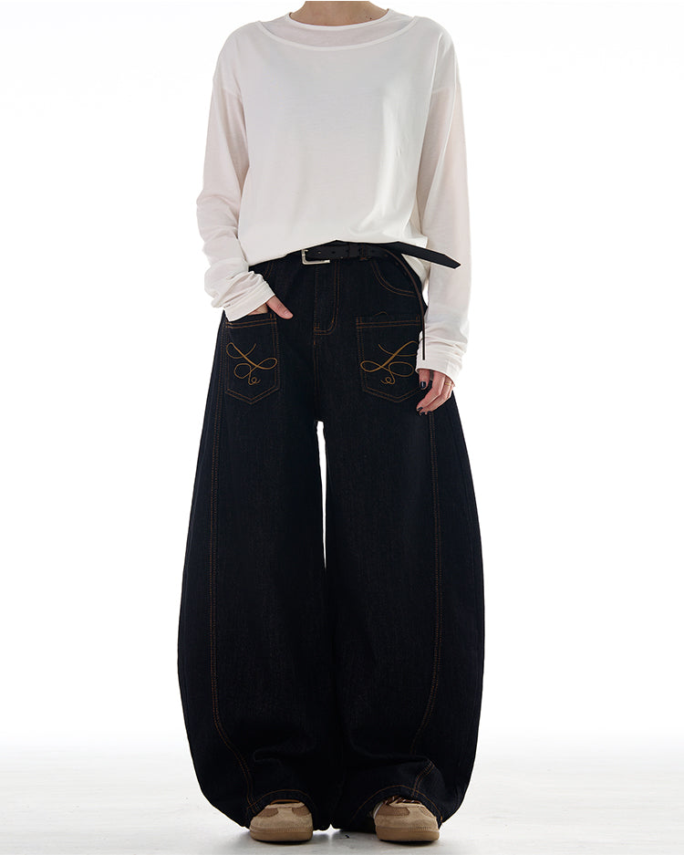 MADWITCH REVERSED FRONT AND BACK DENIM JEANS #NB128