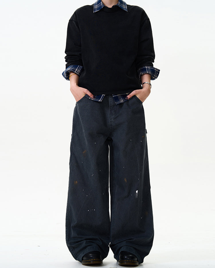 MADWITCH STREET STYLE STRAIGHT-LEG JEANS #CK3355