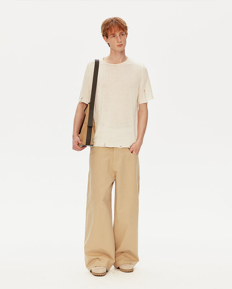 MADWITCH DISTRESSED SHORT TEE #AW26802