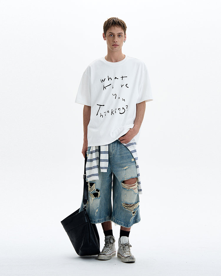 MADWITCH HAND DRAWN GRAPHIC TEE #UT007