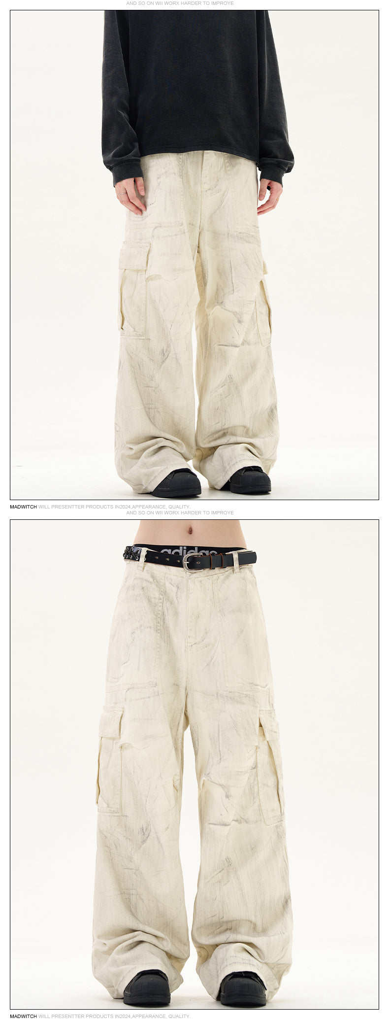 MADWITCH DYED CARGO PANTS #G6461