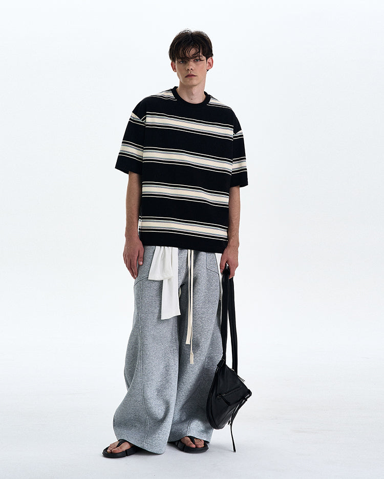 MADWITCH STRIPED SHORT SLEEVE SHIRT #27325