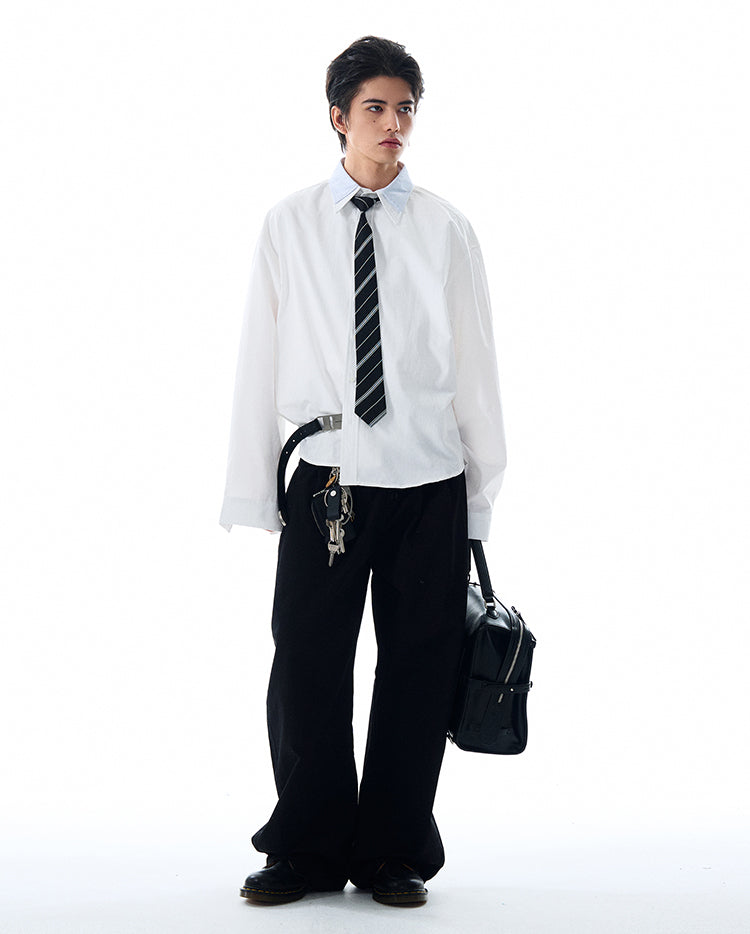 MADWITCH LOOSE SOLID COLOR SHIRT #RC140