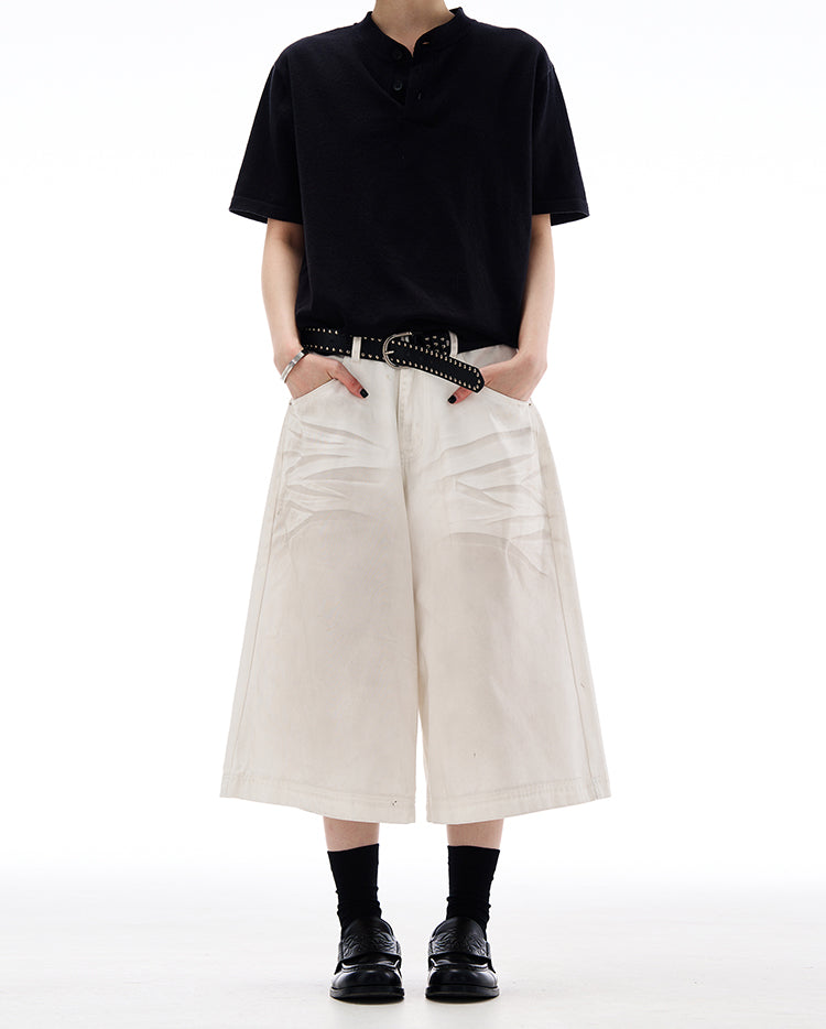 MADWITCH AMERICAN HIGH STREET CROPPED JEANS #L804