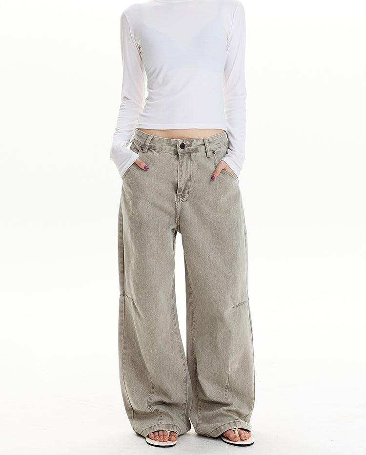 MADWITCH DECONSTRUCTED VINTAGE WASH JEANS #CK3598