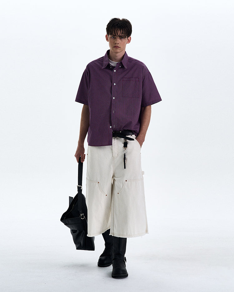 MADWITCH VINTAGE PLAID SHIRT #CR223