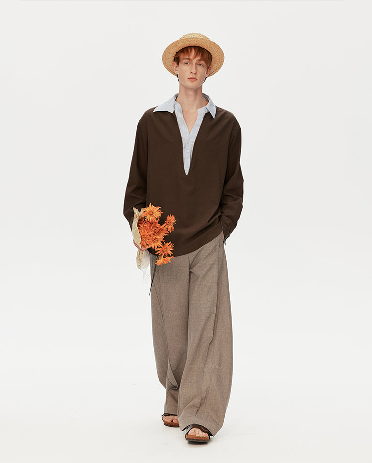 MADWITCH COLORBLOCK STRIPE SHIRT #UTU043