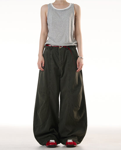 MADWITCH HIGH STREET WIDE LEG PANTS #CK6688