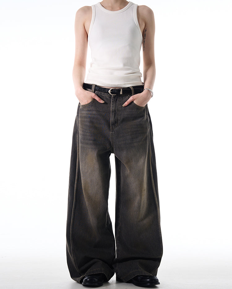 MADWITCH WASHED DISTRESSED JEANS #CK5390